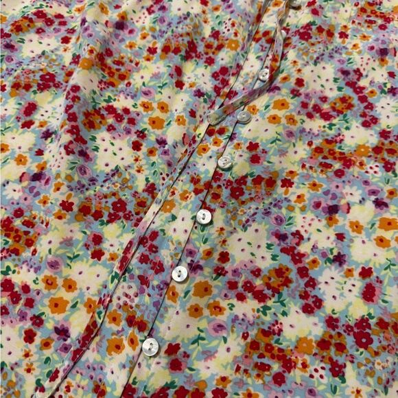 Rails Frida Fleur Floral Meadow Midi Dress Boho Peasant Romantic Bohemian MED - Picture 5 of 13